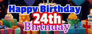 Happy Birthday Age 24 GIF, 24th Birthday GIF