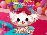 Happy Birthday Age 24 GIF, 24th Birthday GIF