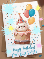 Happy Birthday Age 24 GIF, 24th Birthday GIF