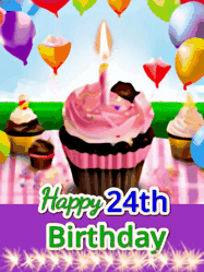 Happy Birthday Age 24 GIF, 24th Birthday GIF