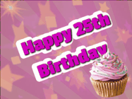Happy Birthday Age 25 GIF, 25th Birthday GIF