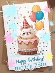 Happy Birthday Age 25 GIF, 25th Birthday GIF