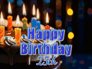 Happy Birthday Age 25 GIF, 25th Birthday GIF