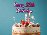 Happy Birthday Age 25 GIF, 25th Birthday GIF