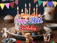 Happy Birthday Age 26 GIF, 26th Birthday GIF