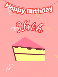 Happy Birthday Age 26 GIF, 26th Birthday GIF