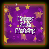 Happy Birthday Age 26 GIF, 26th Birthday GIF