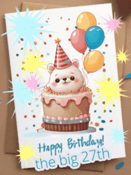 Happy Birthday Age 27 GIF, 27th Birthday GIF