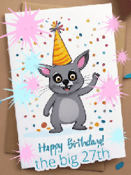 Happy Birthday Age 27 GIF, 27th Birthday GIF