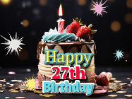 Happy Birthday Age 27 GIF, 27th Birthday GIF