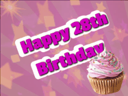 Happy Birthday Age 28 GIF, 28th Birthday GIF