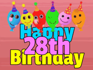 Happy Birthday Age 28 GIF, 28th Birthday GIF