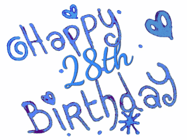 Happy Birthday Age 28 GIF, 28th Birthday GIF