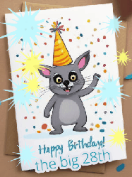 Happy Birthday Age 28 GIF, 28th Birthday GIF