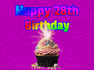Happy Birthday Age 28 GIF, 28th Birthday GIF