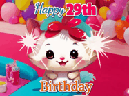 Happy Birthday Age 29 GIF, 29th Birthday GIF