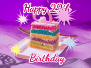 Happy Birthday Age 29 GIF, 29th Birthday GIF