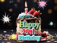 Happy Birthday Age 29 GIF, 29th Birthday GIF