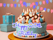 Happy Birthday Age 29 GIF, 29th Birthday GIF