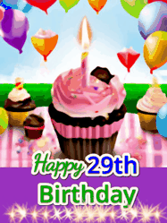 Happy Birthday Age 29 GIF, 29th Birthday GIF