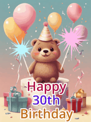 Happy Birthday Age 30 GIF, 30th Birthday GIF