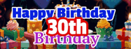 Happy Birthday Age 30 GIF, 30th Birthday GIF