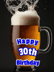 Happy Birthday Age 30 GIF, 30th Birthday GIF