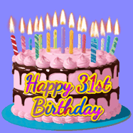 Happy Birthday Age 31 GIF, 31st Birthday GIF