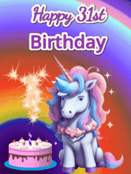 Happy Birthday Age 31 GIF, 31st Birthday GIF