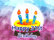 Happy Birthday Age 31 GIF, 31st Birthday GIF