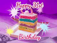 Happy Birthday Age 31 GIF, 31st Birthday GIF