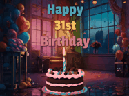 Happy Birthday Age 31 GIF, 31st Birthday GIF