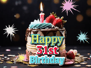 Happy Birthday Age 31 GIF, 31st Birthday GIF