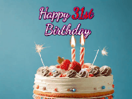 Happy Birthday Age 31 GIF, 31st Birthday GIF