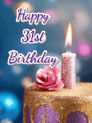 Happy Birthday Age 31 GIF, 31st Birthday GIF