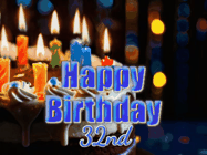 Happy Birthday Age 32 GIF, 32nd Birthday GIF