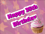 Happy Birthday Age 35 GIF, 35th Birthday GIF