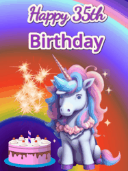 Happy Birthday Age 35 GIF, 35th Birthday GIF