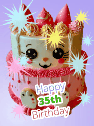 Happy Birthday Age 35 GIF, 35th Birthday GIF