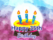 Happy Birthday Age 35 GIF, 35th Birthday GIF