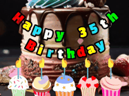 Happy Birthday Age 35 GIF, 35th Birthday GIF