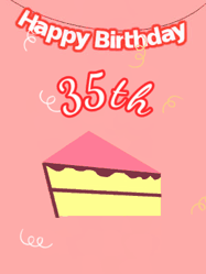 Happy Birthday Age 35 GIF, 35th Birthday GIF