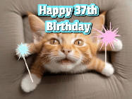 Happy Birthday Age 37 GIF, 37th Birthday GIF