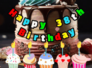Happy Birthday Age 38 GIF, 38th Birthday GIF