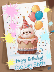 Happy Birthday Age 38 GIF, 38th Birthday GIF