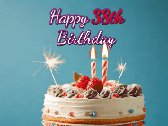 Happy Birthday Age 38 GIF, 38th Birthday GIF