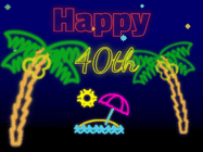 Happy Birthday Age 40 GIF, 40th Birthday GIF