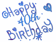 Happy Birthday Age 40 GIF, 40th Birthday GIF