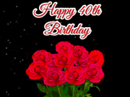 Happy Birthday Age 40 GIF, 40th Birthday GIF