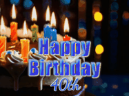 Happy Birthday Age 40 GIF, 40th Birthday GIF
